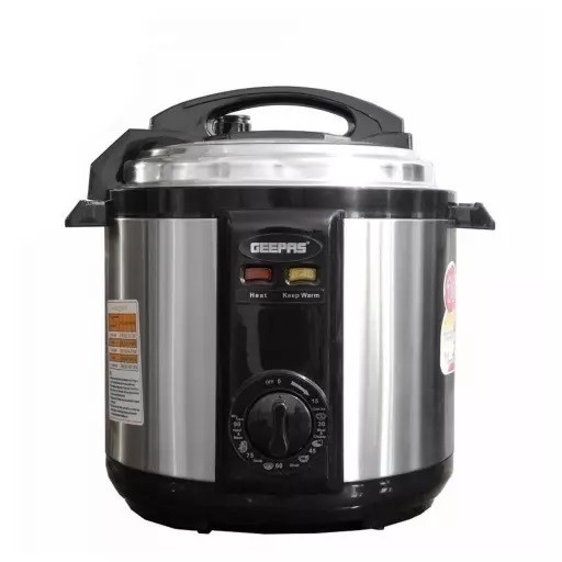 زودپز برقی جیپاس 8 لیتر کارتن سفید مدل GPC307-8L ا Geepas